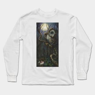 Owl with (wind-up) Mouse Long Sleeve T-Shirt
